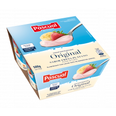 YOGUR FRESA-PLATANO PASCUAL P-4 125G